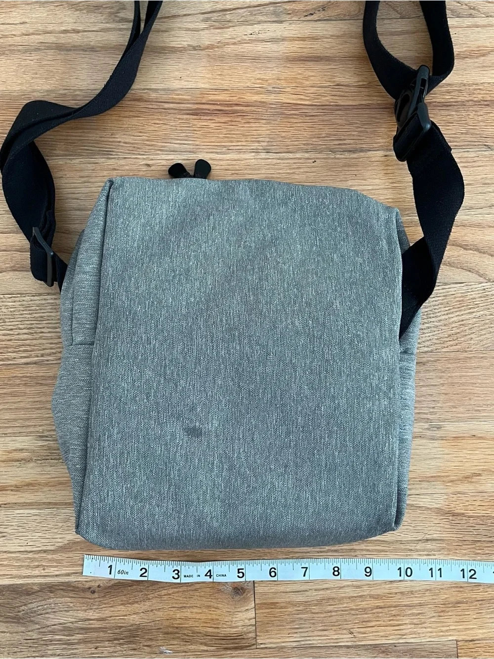 Cote & Ciel Shoulder Bag EcoYarn Grey Small Square Fabric Lined Discontinued